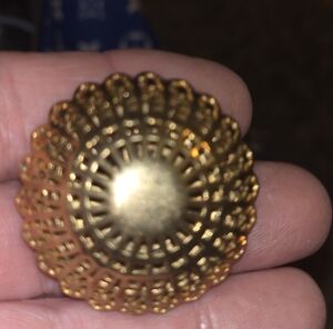Elegant Gold-Tone Women's Brooch
